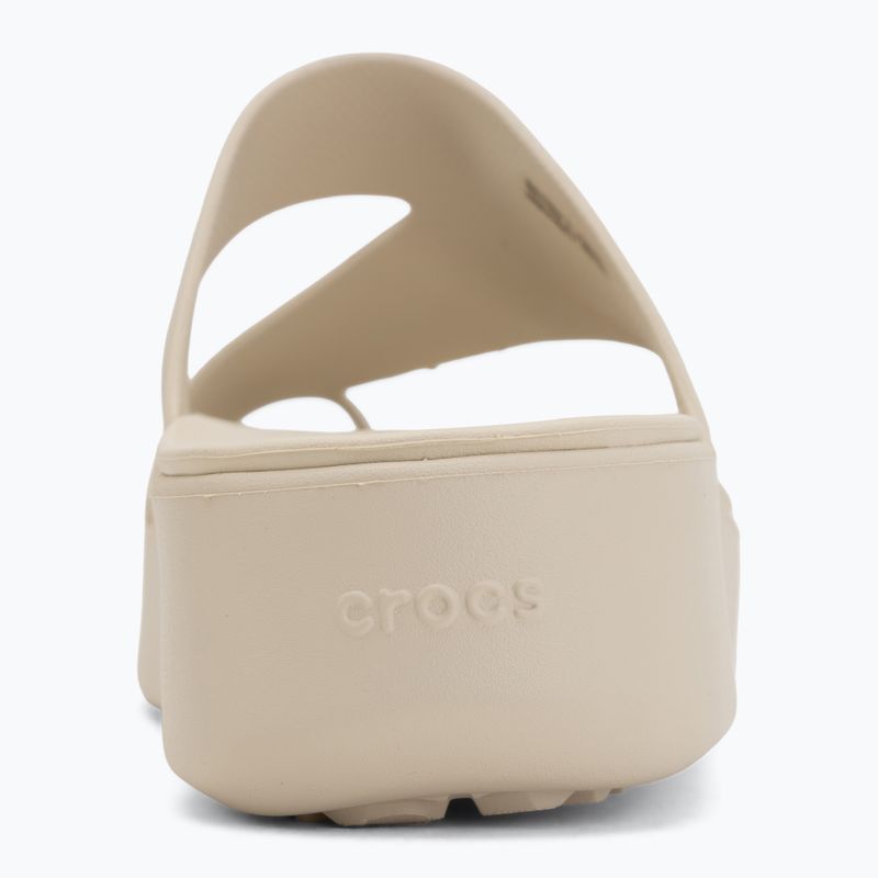 Women's flip-flops Crocs Getaway Platform Toe Loop sandstone 6