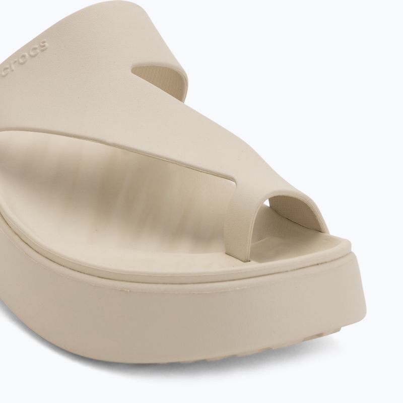 Women's flip-flops Crocs Getaway Platform Toe Loop sandstone 7