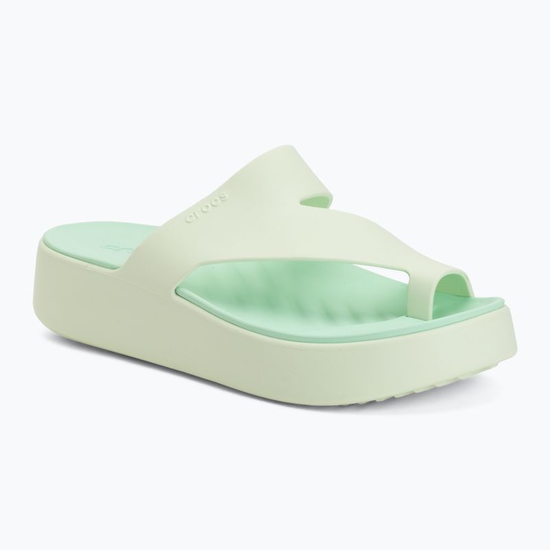 Women's flip-flops Crocs Getaway Platform Toe Loop jade tint