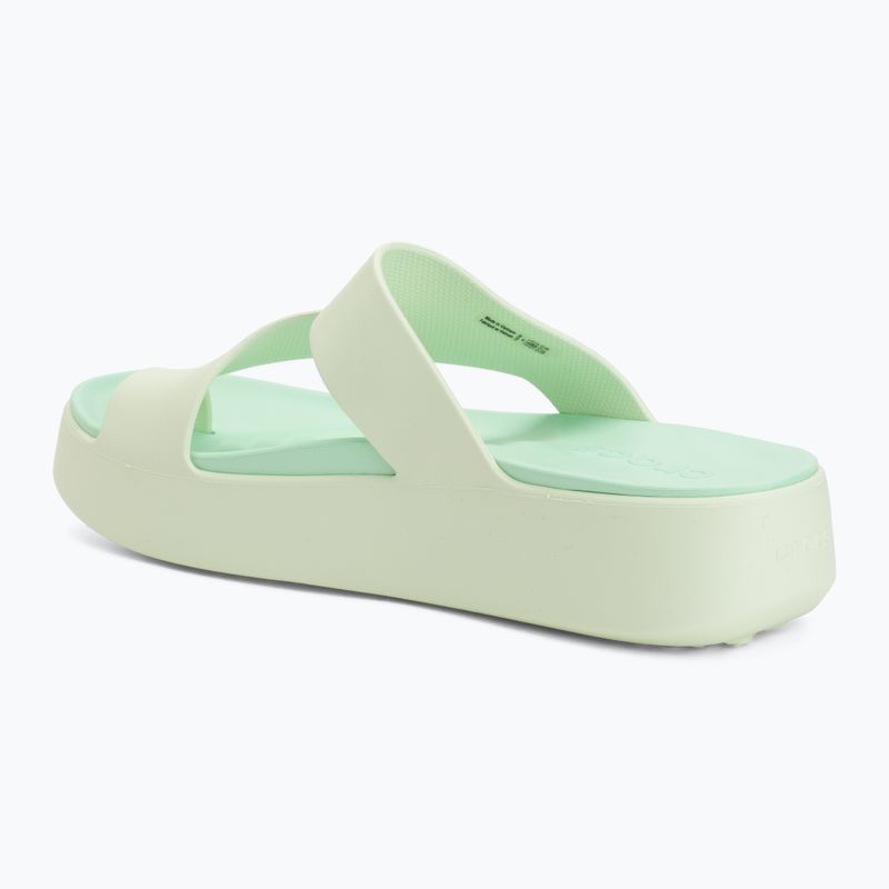 Women's flip-flops Crocs Getaway Platform Toe Loop jade tint 3