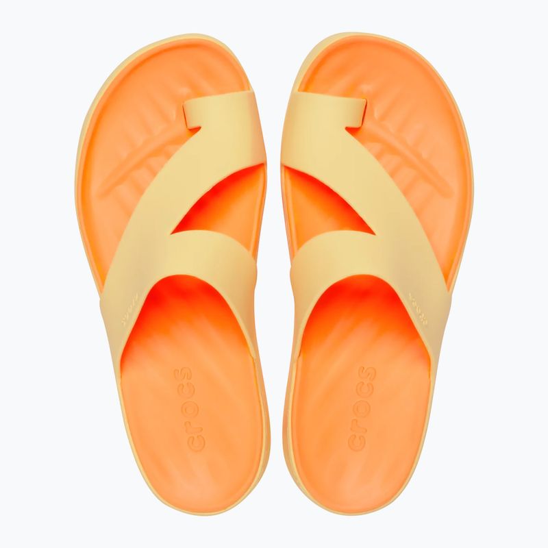 Women's flip-flops Crocs Getaway Platform Toe Loop golden hour 4