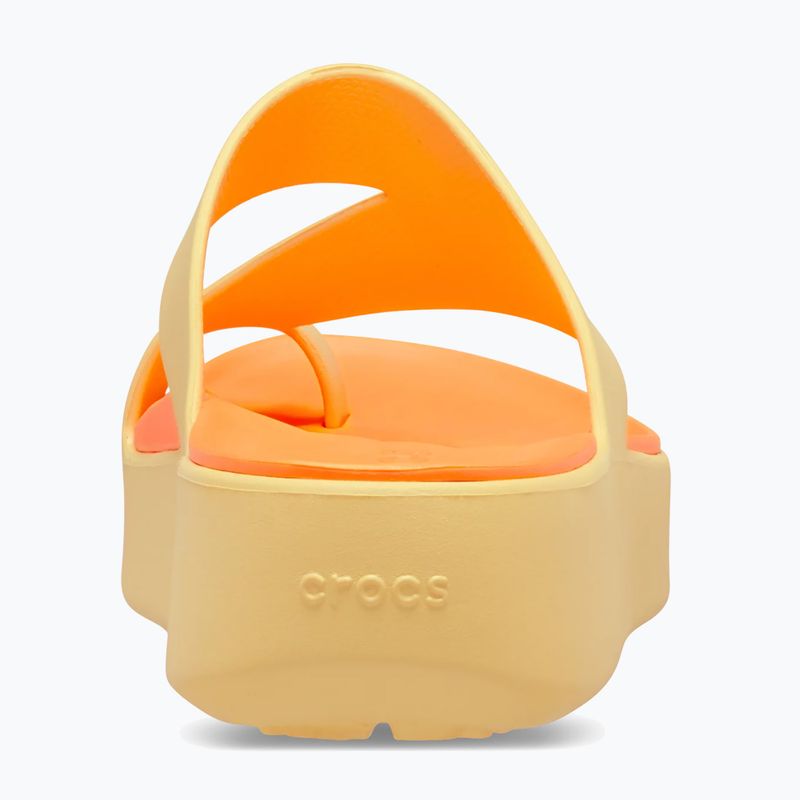 Women's flip-flops Crocs Getaway Platform Toe Loop golden hour 6