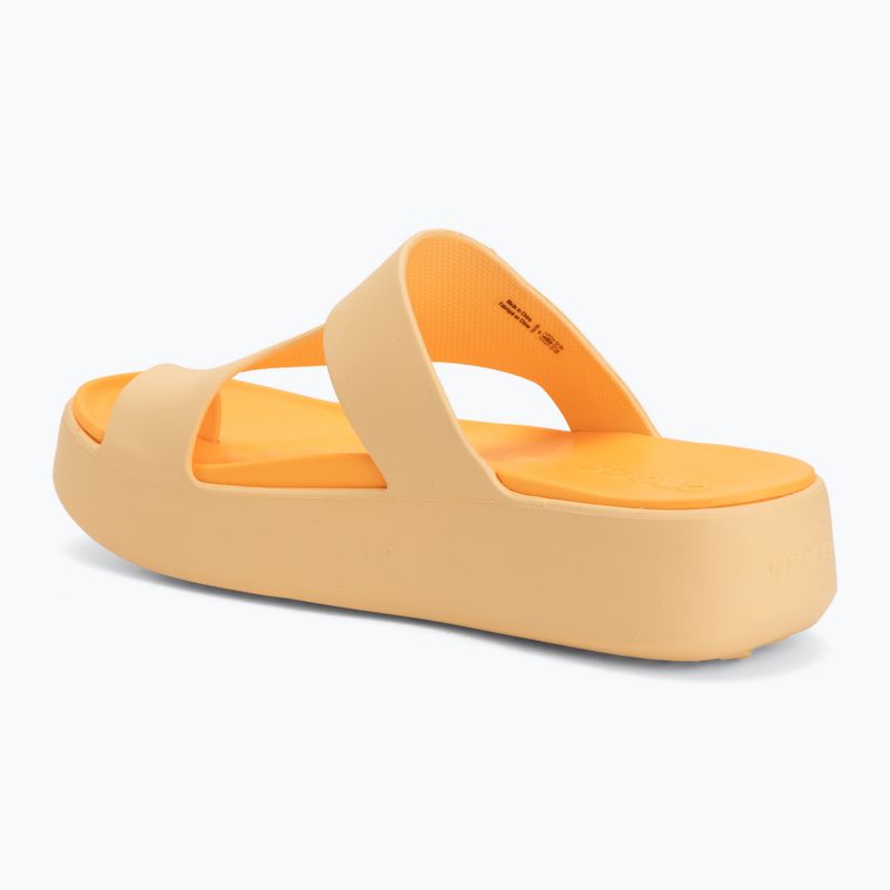 Women's flip-flops Crocs Getaway Platform Toe Loop golden hour 3