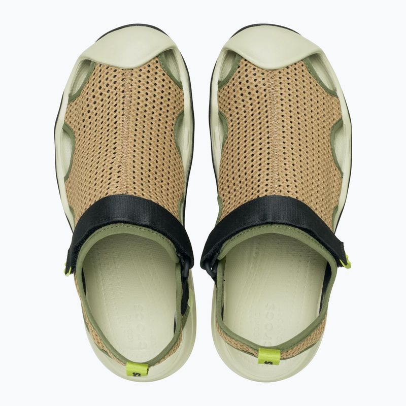 Men's Crocs Swiftwater Mesh Deck sandals sepia 5