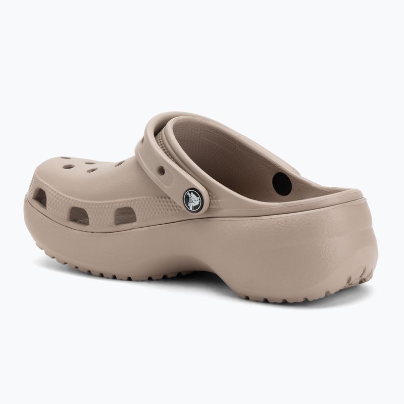 Women's slides Crocs Classic Platform Clog taupe 4