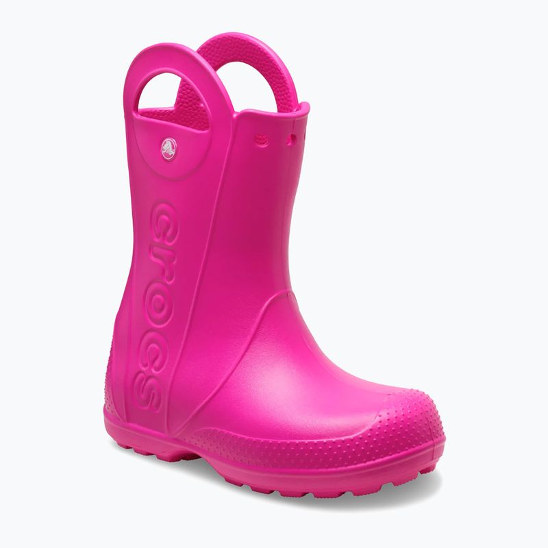 Children's wellingtons Crocs Handle It Rain Boot Kids pink crush