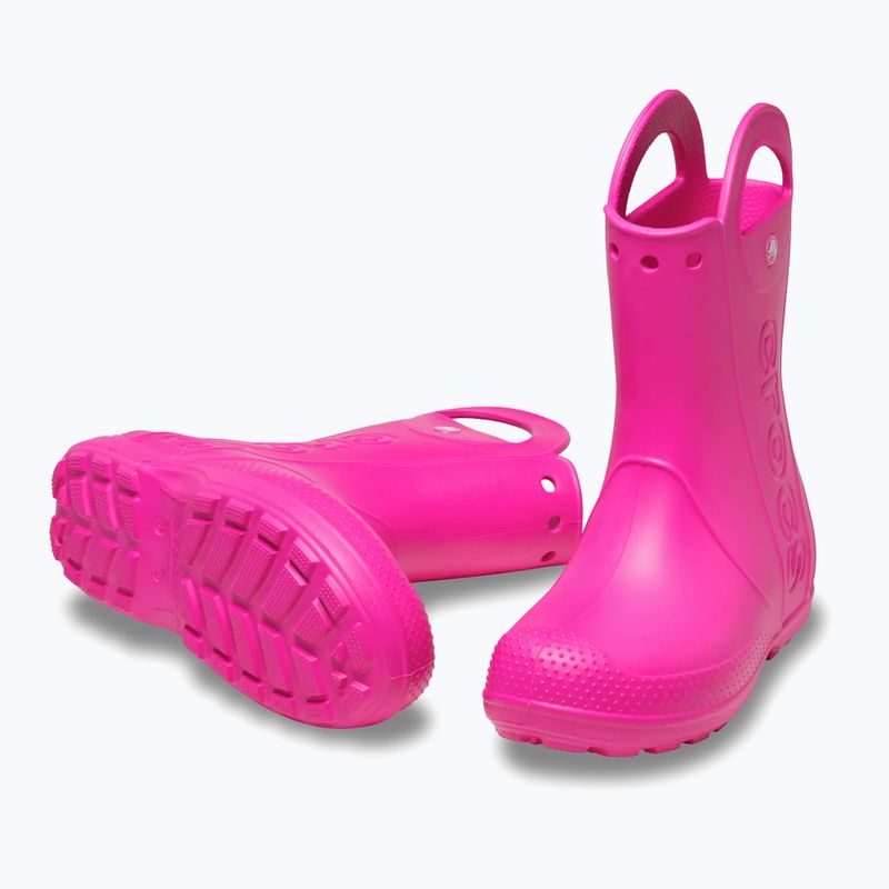 Children's wellingtons Crocs Handle It Rain Boot Kids pink crush 3