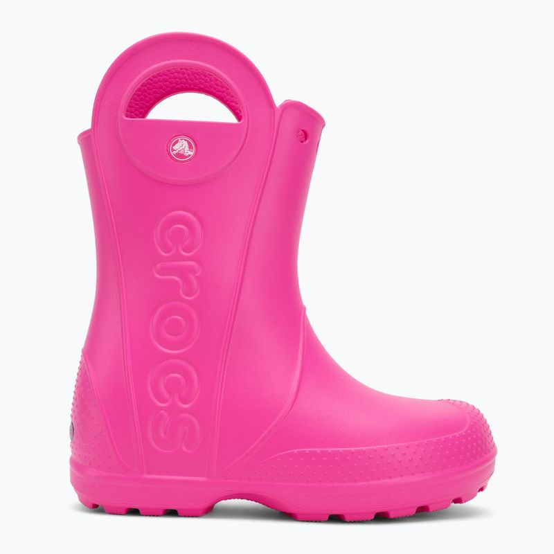 Children's wellingtons Crocs Handle It Rain Boot Kids pink crush 2
