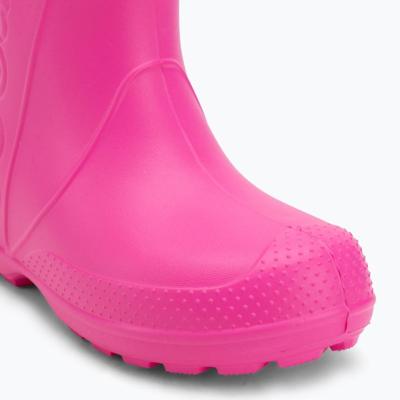 Children's wellingtons Crocs Handle It Rain Boot Kids pink crush 7