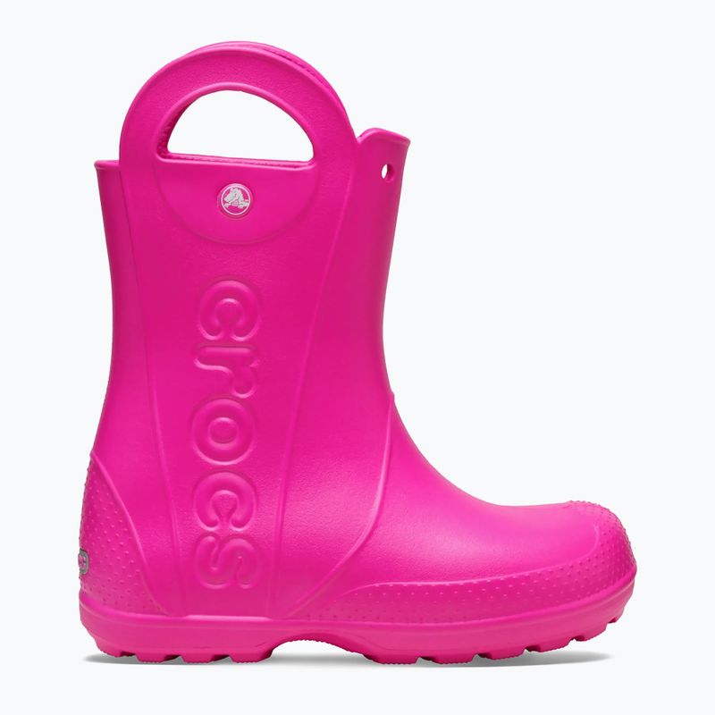 Children's wellingtons Crocs Handle It Rain Boot Kids Toddler pink crush 9