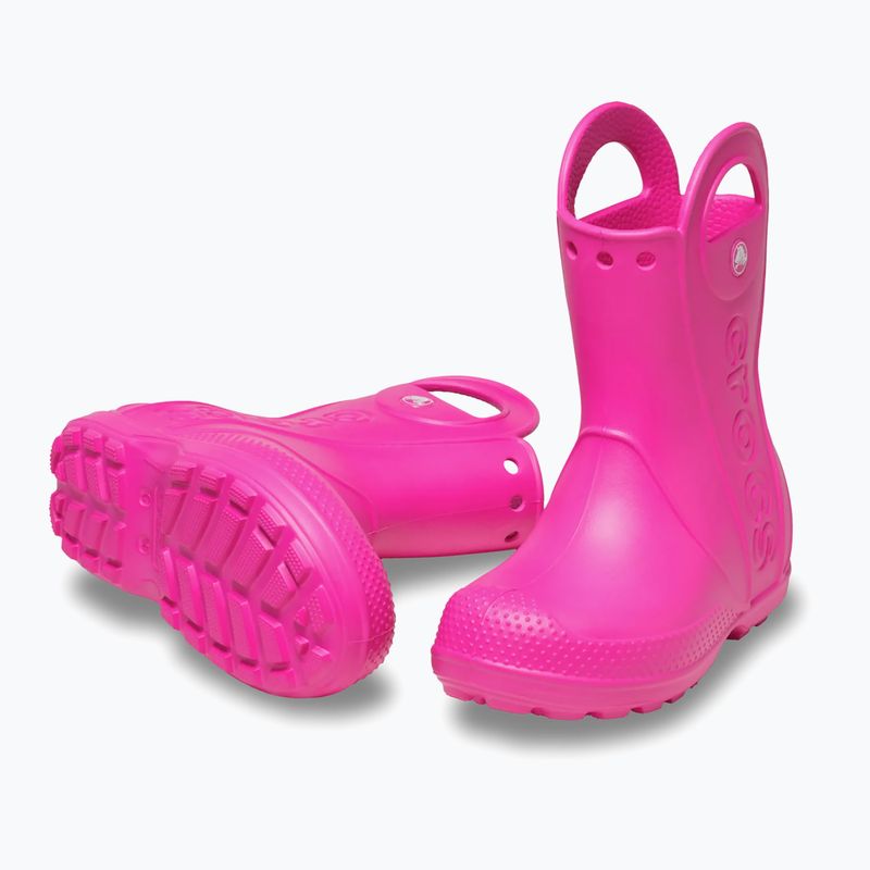 Children's wellingtons Crocs Handle It Rain Boot Kids Toddler pink crush 10