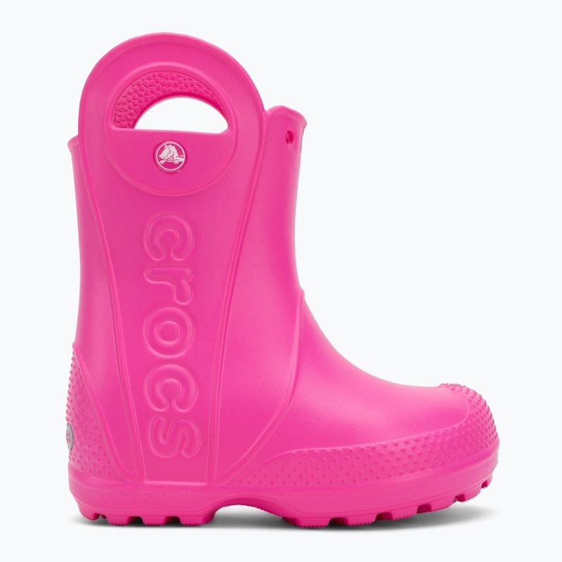 Children's wellingtons Crocs Handle It Rain Boot Kids Toddler pink crush 2
