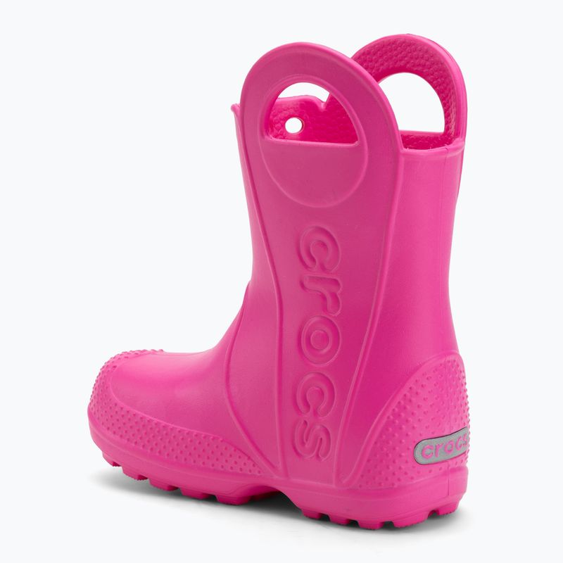 Children's wellingtons Crocs Handle It Rain Boot Kids Toddler pink crush 3