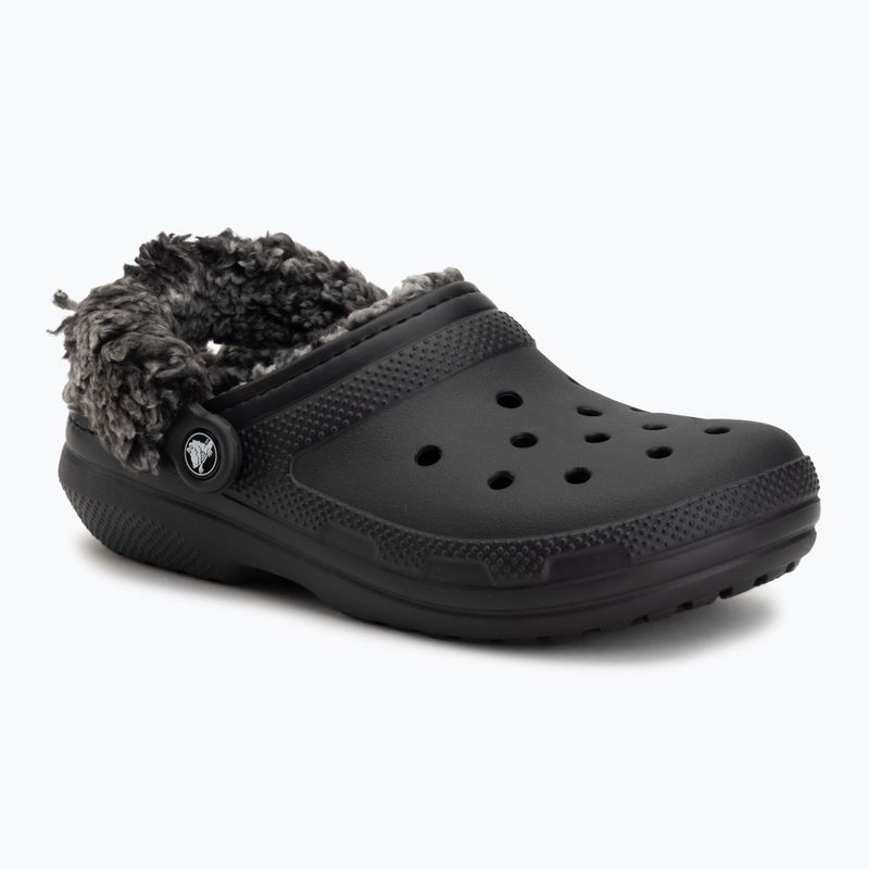 Slides Crocs Classic Fleece Lined black 2