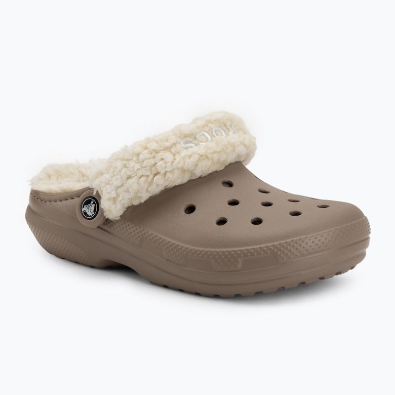 Slides Crocs Classic Fleece Lined mushroom