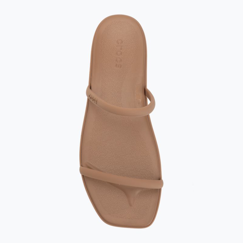 Women's sandals Crocs Miami Two Strap Sandal milk chocolate 5