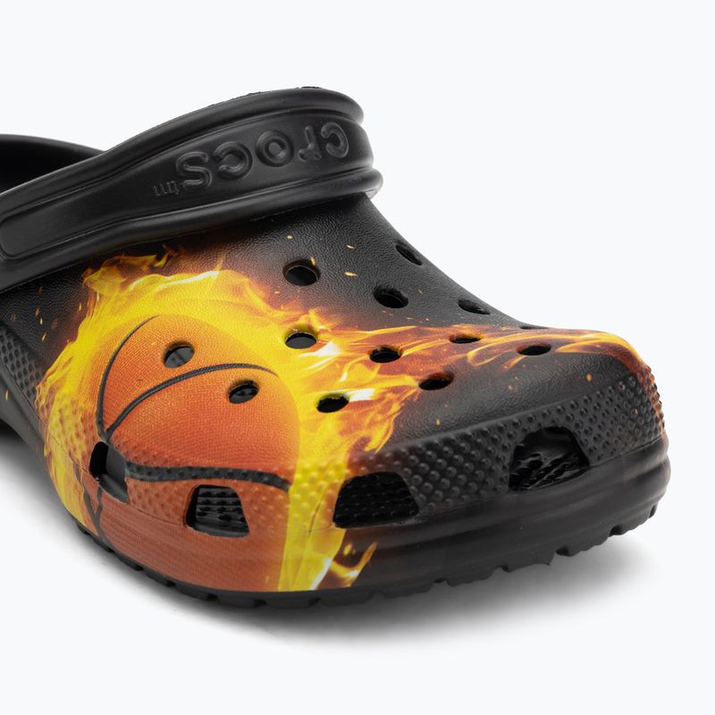 Children's slides Crocs Flaming Bball Clog Kids black 8