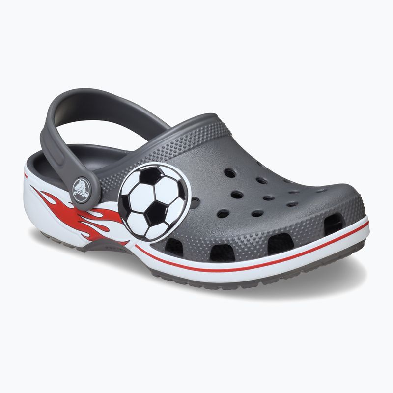 Children's slides Crocs Classic Soccer Band Clog Kids slate grey 9