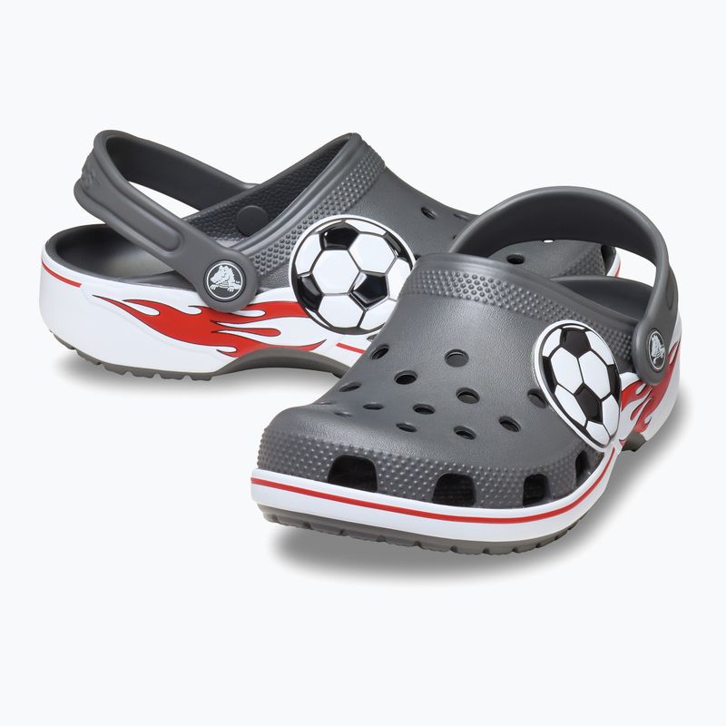 Children's slides Crocs Classic Soccer Band Clog Kids slate grey 14