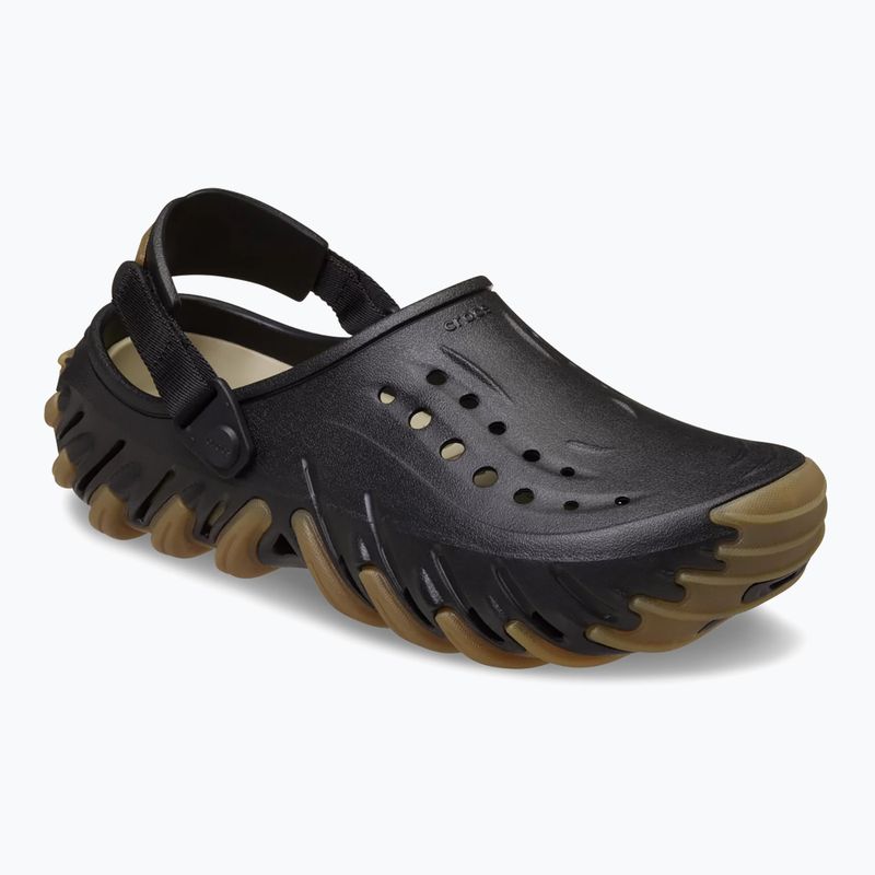 Slides Crocs Echo Gum Ro Clog black 9