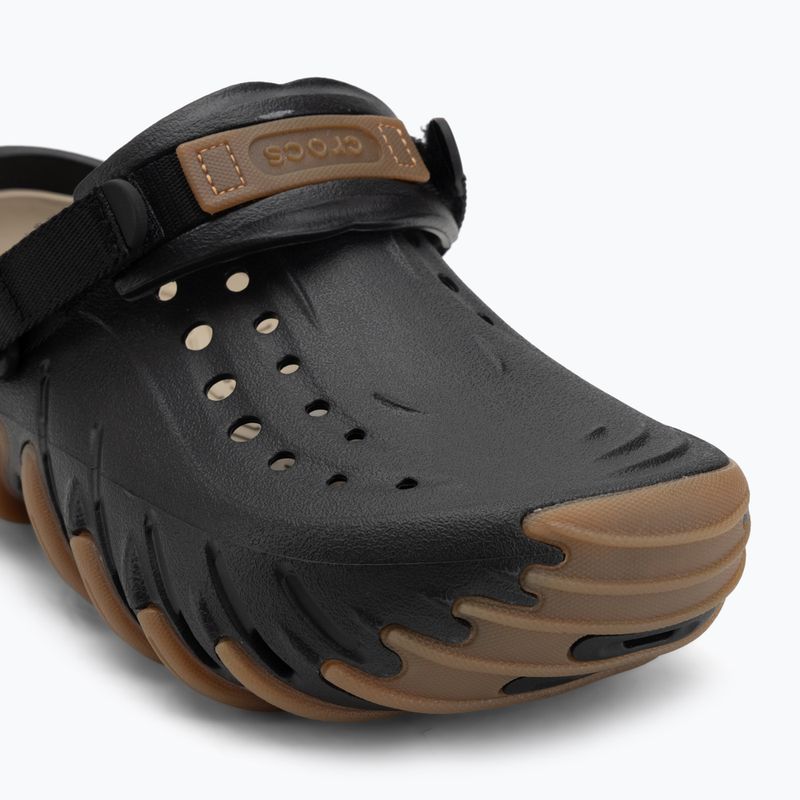 Slides Crocs Echo Gum Ro Clog black 8