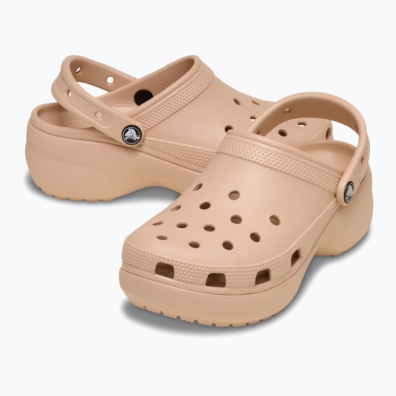 Women's slides Crocs Classic Platform Clog pink caramel 3