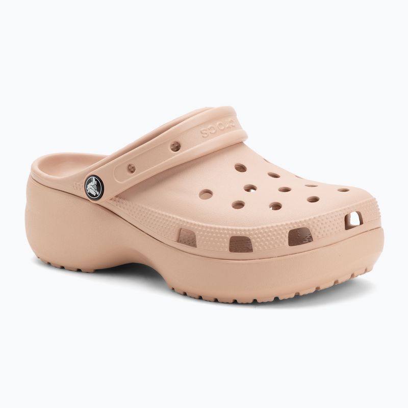 Women's slides Crocs Classic Platform Clog pink caramel