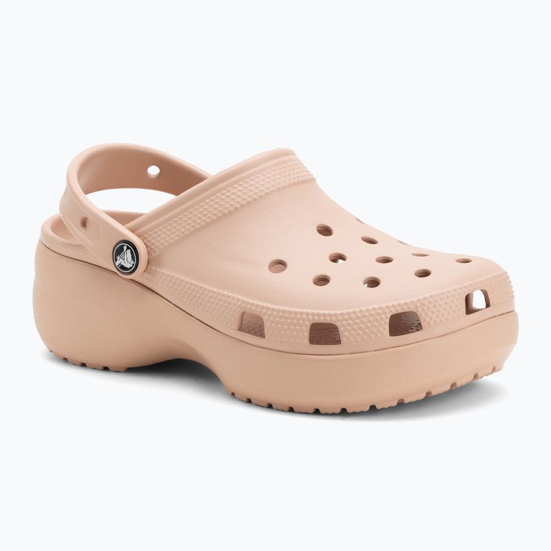 Women's slides Crocs Classic Platform Clog pink caramel 2