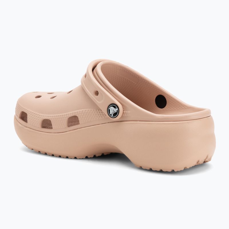Women's slides Crocs Classic Platform Clog pink caramel 4