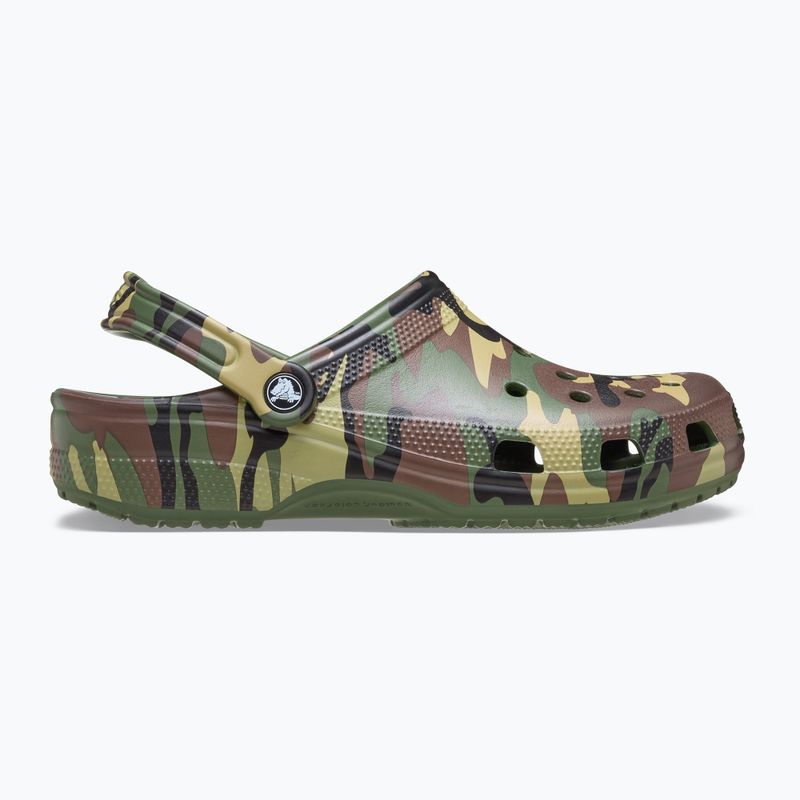 Slides Crocs Classic Camouflage army green/multi 2