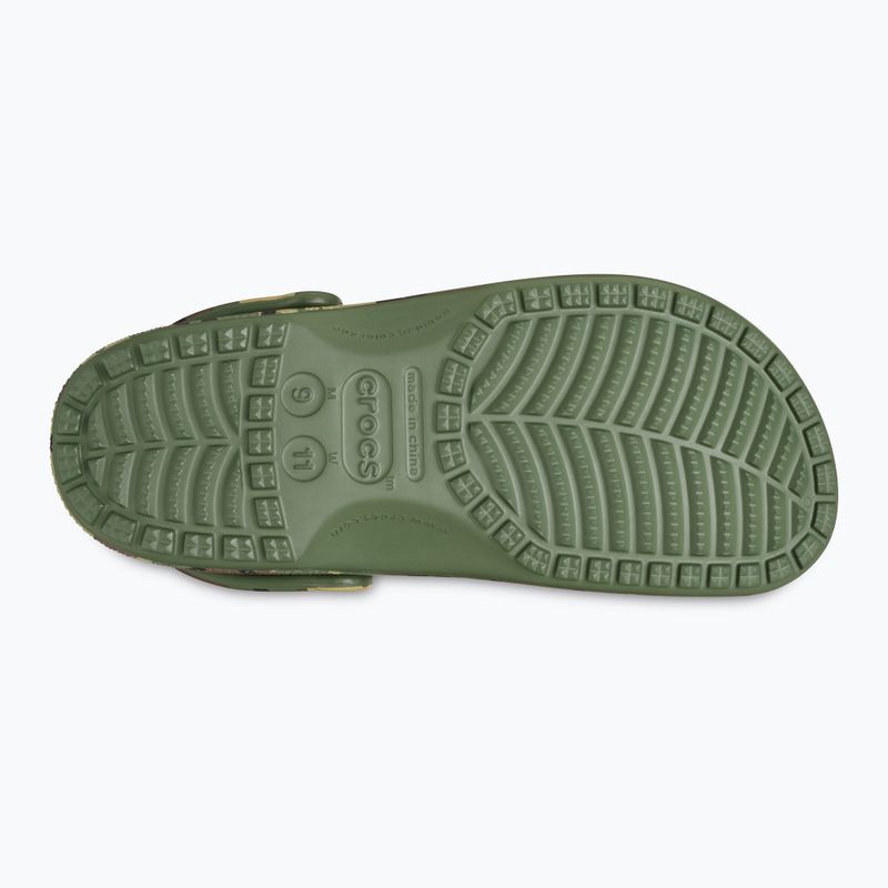 Slides Crocs Classic Camouflage army green/multi 3