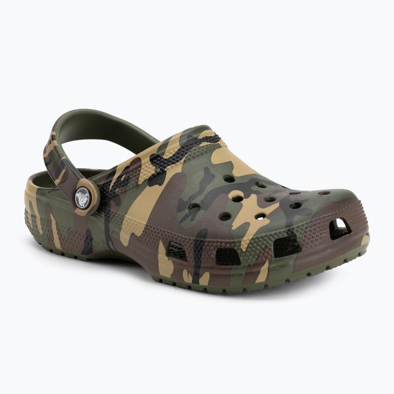 Slides Crocs Classic Camouflage army green/multi 2