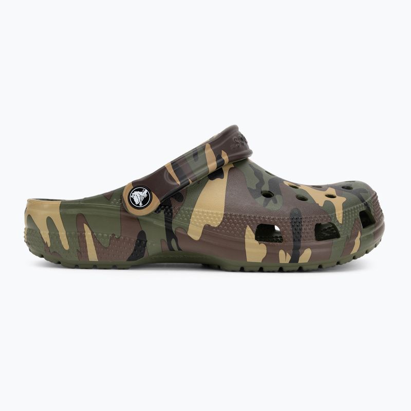Slides Crocs Classic Camouflage army green/multi 3
