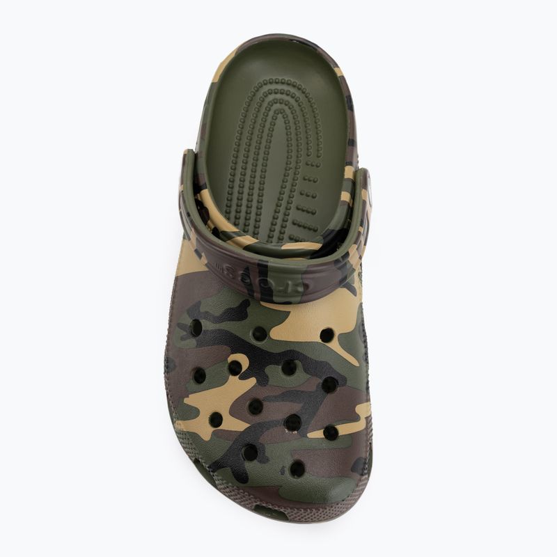 Slides Crocs Classic Camouflage army green/multi 6