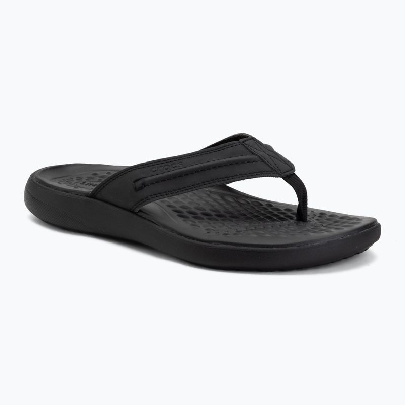 Flip-flops Crocs Yukon Vista II Leather black/black