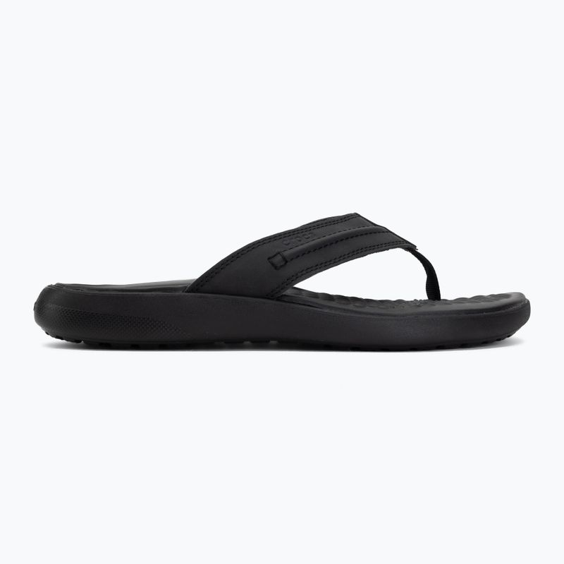Flip-flops Crocs Yukon Vista II Leather black/black 2