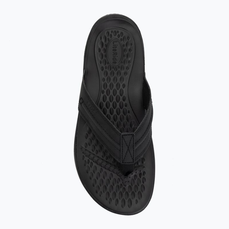 Flip-flops Crocs Yukon Vista II Leather black/black 5