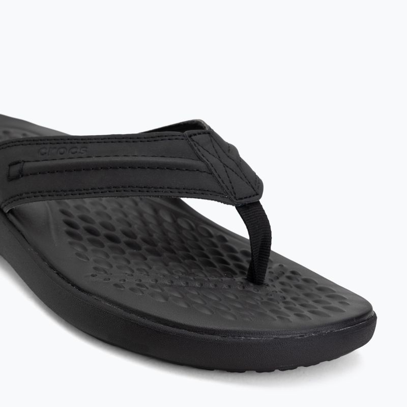 Flip-flops Crocs Yukon Vista II Leather black/black 7