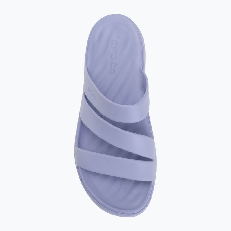 Women's slides Crocs Getaway Strappy blue haze 5