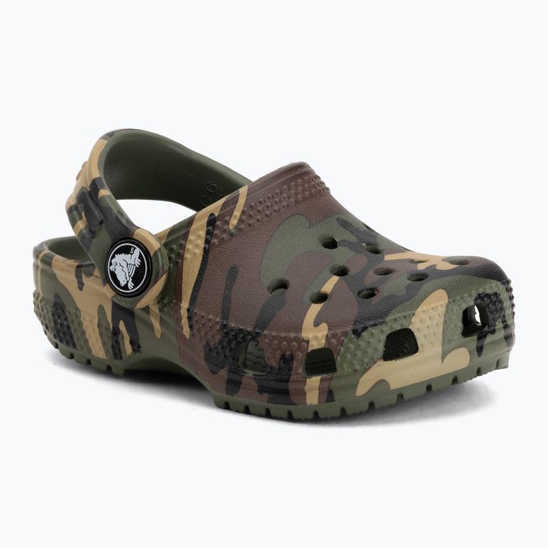 Children's slides Crocs Classic Camouflage Toddler army green/multi 2