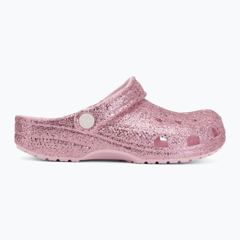 Children's slides Crocs Classic Chunky Glitter pink milk 3