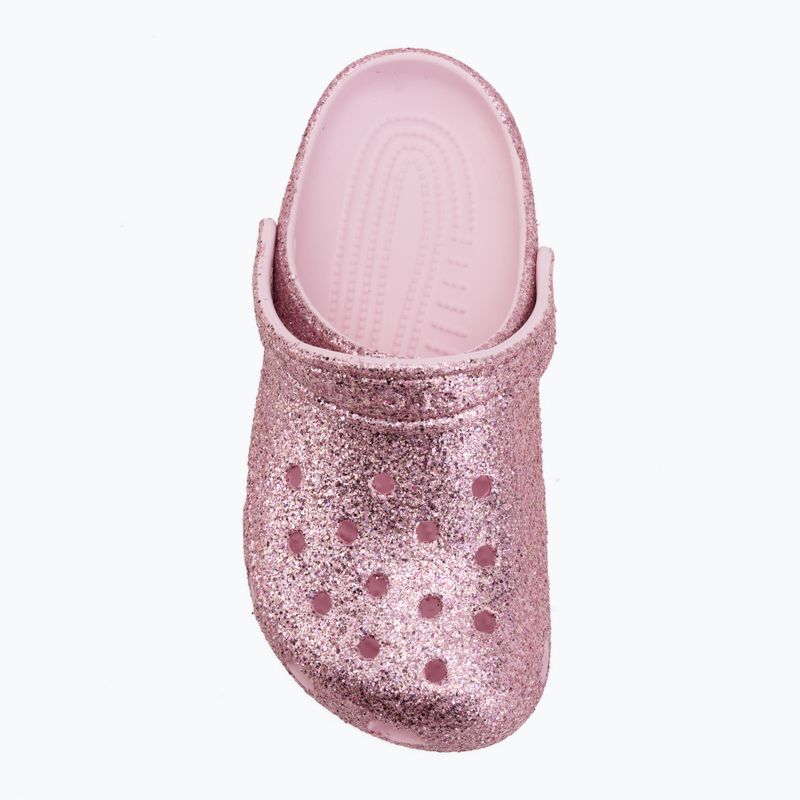 Children's slides Crocs Classic Chunky Glitter pink milk 6