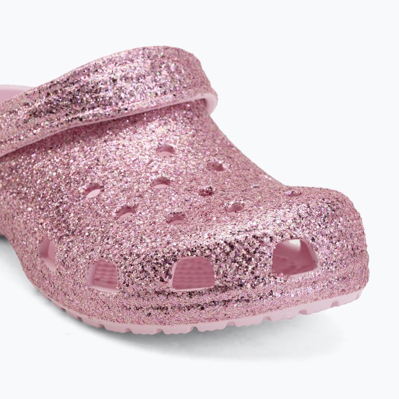 Children's slides Crocs Classic Chunky Glitter pink milk 8