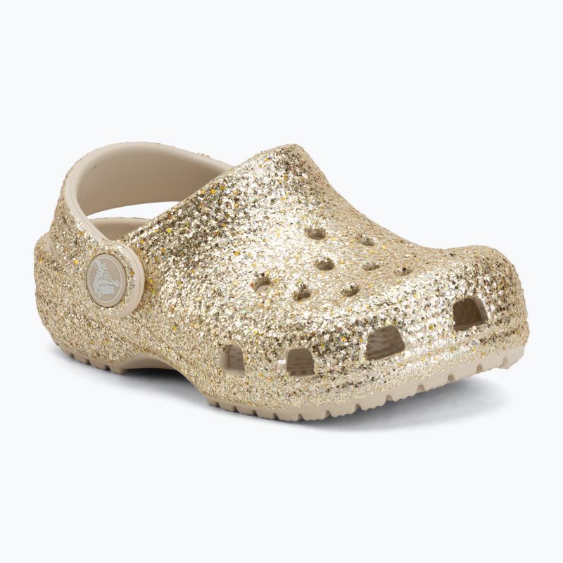 Children's slides Crocs Classic Chunky Glitter 211940 sandstone 2