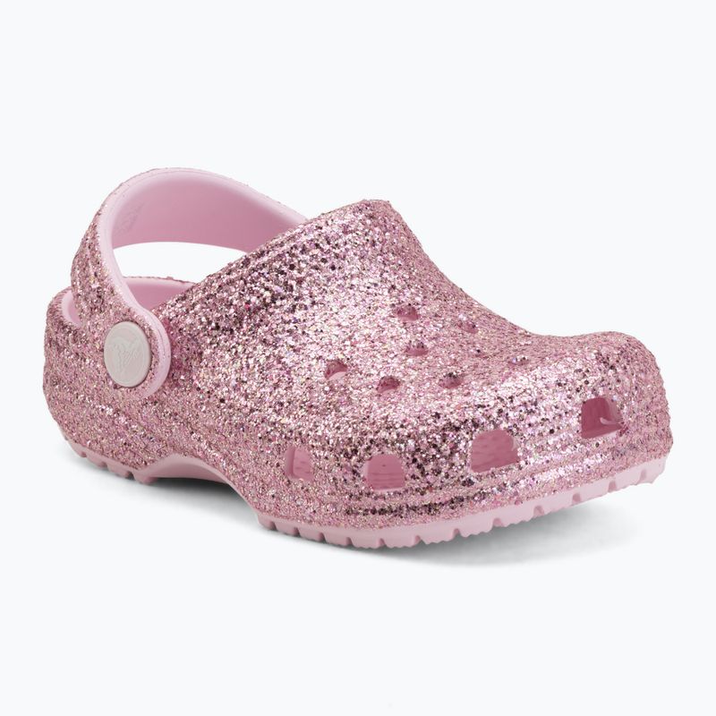 Children's slides Crocs Classic Chunky Glitter 211940 pink milk 2