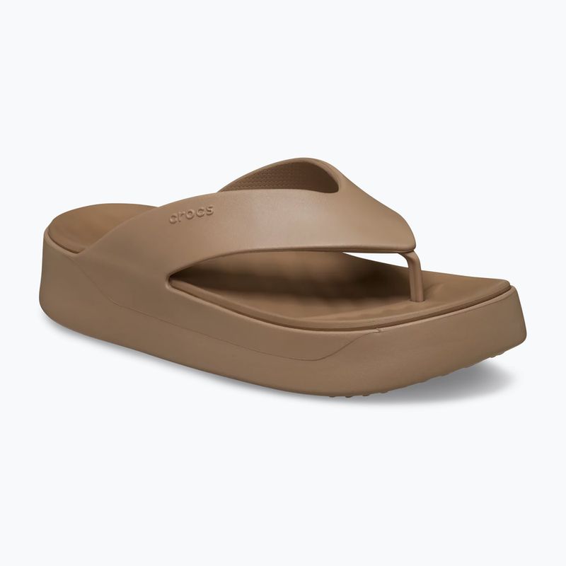 Women's flip-flops Crocs Gateway Platform milk chocolate