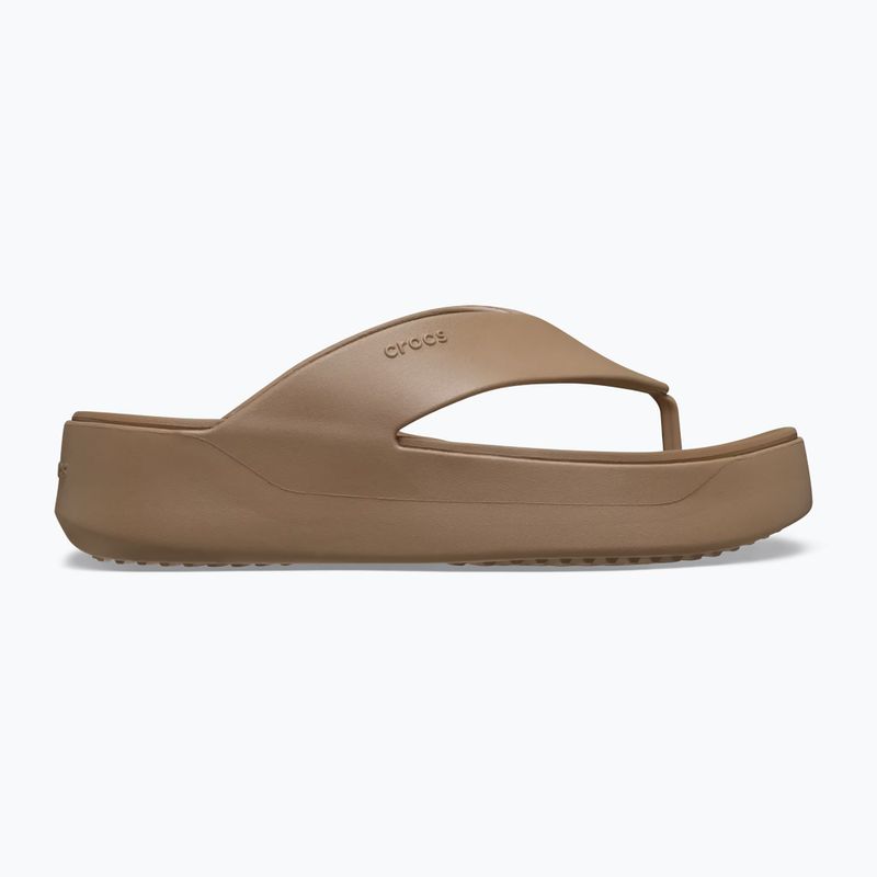 Women's flip-flops Crocs Gateway Platform milk chocolate 2