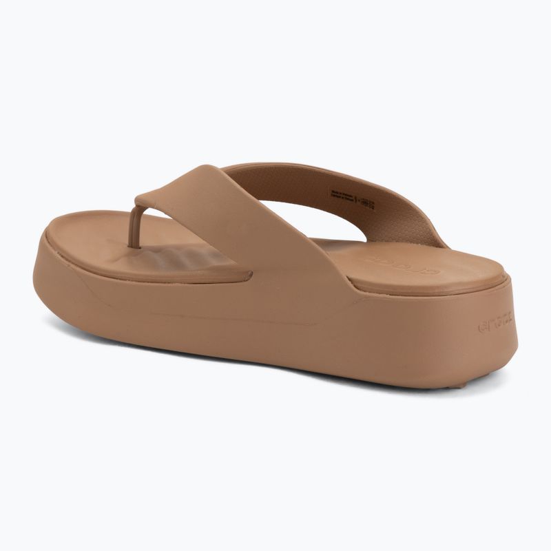 Women's flip-flops Crocs Gateway Platform milk chocolate 3