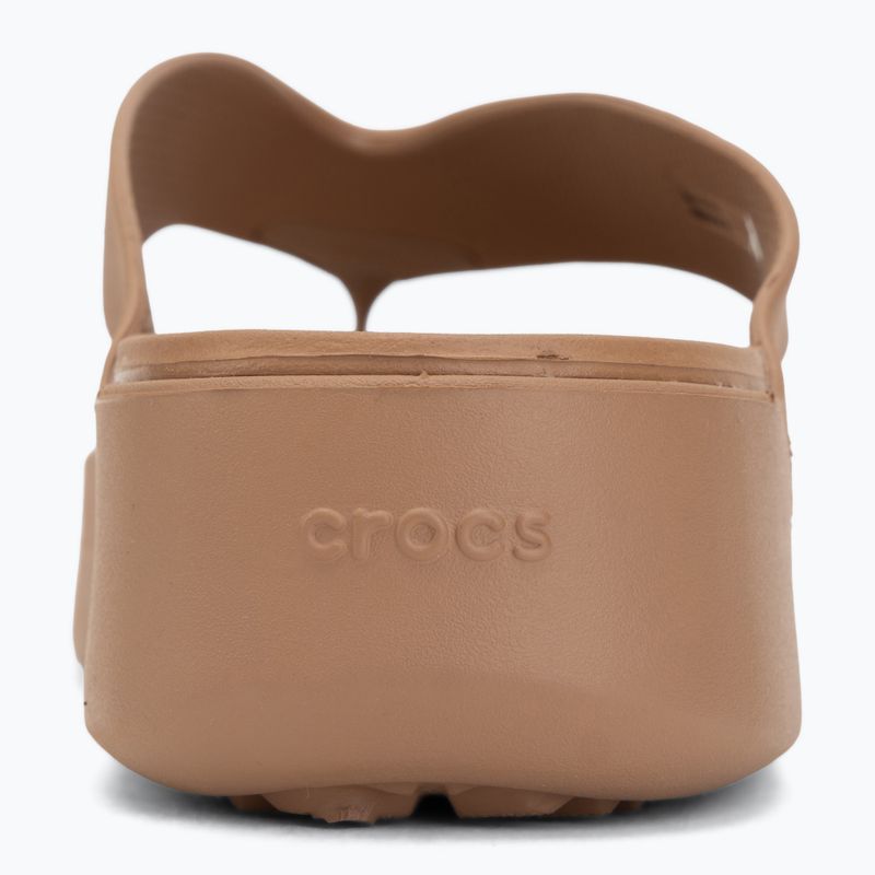 Women's flip-flops Crocs Gateway Platform milk chocolate 6