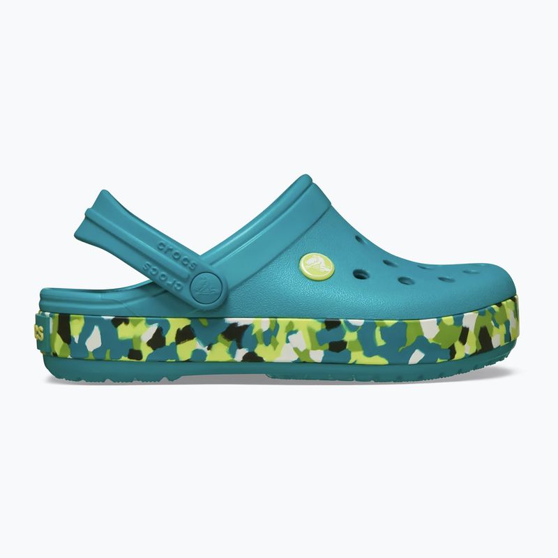 Children's slides Crocs Crockband Glow Confetti Band turbo teal/multi 10
